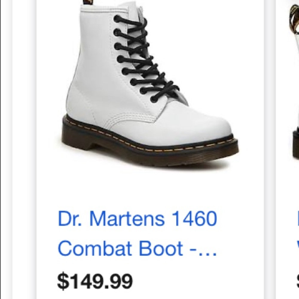 Dr Martens 1460 White Combat Boot